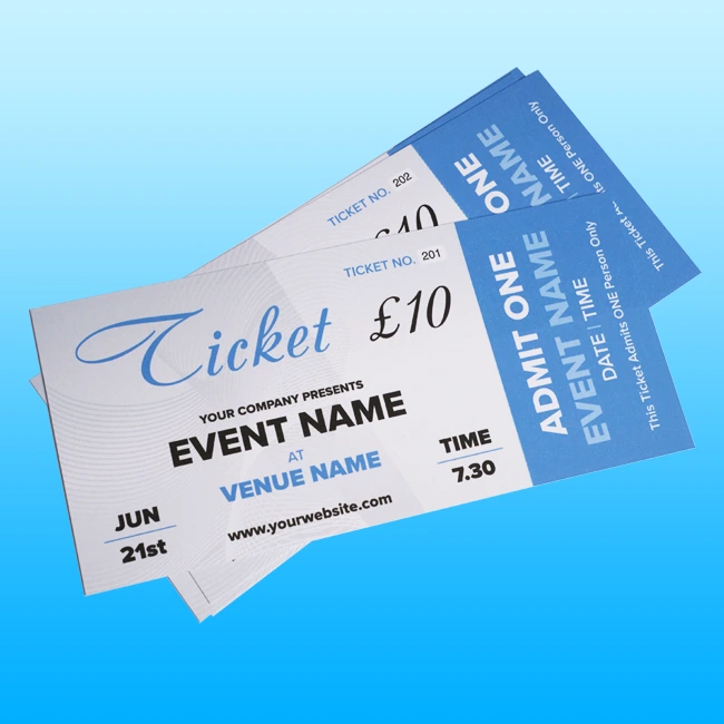 Tickets Printing Stevenage